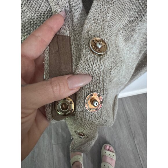 iliann loeb lightweight alpaca long cardigan sz M lagenlook minimalist designer‎ - Picture 6 of 8